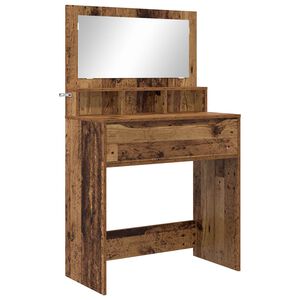 vidaXL Tables de maquillage pour chambre avec tiroir Bois Ancien