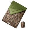 vidaXL Sac de couchage double et oreillers adultes camping 3-4 saisons