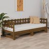 vidaXL Lit coulissant sans matelas marron miel 2x(90x190) cm
