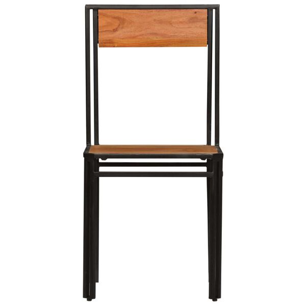 vidaXL Chaises &agrave; manger lot de 6 bois d'acacia massif