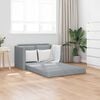 vidaXL Canap&eacute;-lit 2 en 1 gris clair 112x174x55 cm tissu