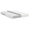 vidaXL Matelas de Lit avec matelas Cr&egrave;me 160 x 200 cm tissu