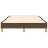 vidaXL Cadre de lit sans matelas marron fonc&eacute; 120x190 cm tissu