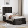 VidaXL Lit ottoman avec matelas noir 90x190 cm similicuir