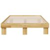 vidaXL Cadre de lit sans matelas 120x200 cm bois massif de chêne