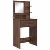 vidaXL Tables de maquillage pour chambre Ch&ecirc;ne brun 80 x 39,6 x 135 cm