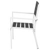 vidaXL Ensemble de Mobilier 5 pcs Noir et Blanc