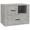 vidaXL Table de chevet Gris b&eacute;ton 60x36x45 cm Bois d'ing&eacute;nierie