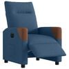 vidaXL Fauteuil inclinable &eacute;lectrique Bleu Tissu
