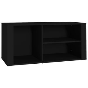 vidaXL Armoire &agrave; chaussures Noir 100x35x45 cm Bois d'ing&eacute;nierie
