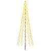 vidaXL Arbre de No&euml;l LED 385 cm 2460 LED Blanc chaud Acier Noir
