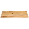 vidaXL Dessus de table à bord vivant 90x60x2,5 cm bois massif manguier