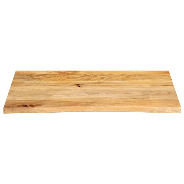 vidaXL Dessus de table à bord vivant 90x60x2,5 cm bois massif manguier