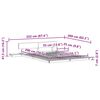 vidaXL Cadre de lit Marron 140 x 200 cm bois