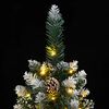 vidaXL Sapin de Noël artificiel mince 300 LED 180 cm