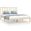vidaXL Cadre de lit sans matelas bois de pin massif 120x190 cm