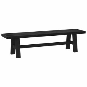 vidaXL Banc de salle &agrave; manger NOAIN 180 x 41 x 45 cm Pin massif Noir