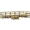 vidaXL Salon de jardin 7 pcs bois de pin impr&eacute;gn&eacute;