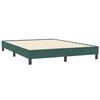 vidaXL Sommier &agrave; lattes de lit et matelas vert fonc&eacute; 160x210cm velours