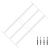 vidaXL Grille de s&eacute;curit&eacute; pour fen&ecirc;tres avec 3 barres transversales