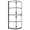 vidaXL Cabine de douche pliable ESG 100x140 cm Noir