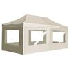 vidaXL Tente de r&eacute;ception pliable avec parois Aluminium 6 x 3 m Cr&egrave;me