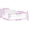 VidaXL Cadre de lit ottoman avec matelas gris fonc&eacute; 180x200 cm velours