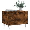 vidaXL Table basse Chêne fumé 60x44,5x45 cm Bois d'ingénierie
