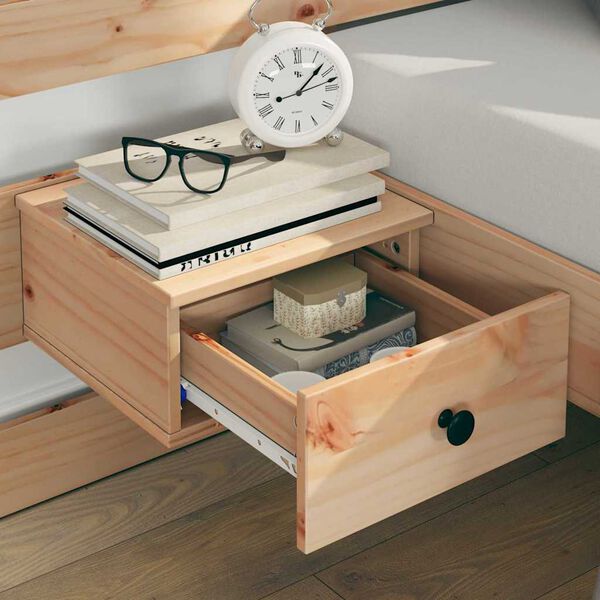 vidaXL Cadre de lit avec t&ecirc;te de lit Marron 135 x 190 cm Pin massif