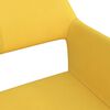 vidaXL Chaises pivotantes &agrave; manger lot de 6 jaune tissu