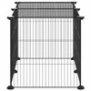 vidaXL Cage animaux de compagnie &agrave; 8 panneaux Noir 35x35 cm Acier
