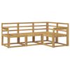 vidaXL Ensemble de canap&eacute;s d'ext&eacute;rieur 4 pc Blanc Bois d'Acacia Massif