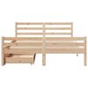 vidaXL Cadre de lit sans matelas 135x190 cm bois de pin massif