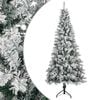 vidaXL Sapin de No&euml;l artificiel 180 cm PVC et Acier Vert et blanc