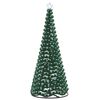 vidaXL Sapin de No&euml;l brillant avec LED et socle EKENAS 250 cm 370 LED