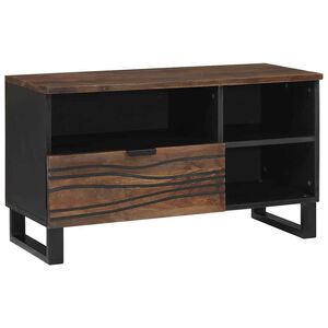 vidaXL Unites TV avec tiroir Noyer 80 x 33 x 46 cm Bois d'ing&eacute;nierie