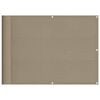 vidaXL &Eacute;cran de balcon taupe 75x700 cm 100% polyester oxford