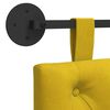 vidaXL T&ecirc;te de lit suspendue Jaune 110 x 55 x 7 cm Velours