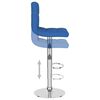 vidaXL Tabourets de bar lot de 2 bleu tissu