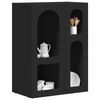 vidaXL Buffet Noir 59 x 35 x 80,5 cm Bois d'ing&eacute;nierie