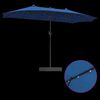vidaXL Parasol de jardin Azur 385 x 209 x 244 cm Polyester