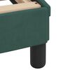 vidaXL Cadre de lit sans matelas vert fonc&eacute; 140x200 cm velours
