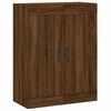 vidaXL Buffet haut Ch&ecirc;ne marron 69,5x34x180 cm Bois d'ing&eacute;nierie