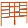 vidaXL T&ecirc;te de lit cire marron 135 cm bois massif de pin