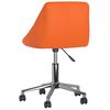 vidaXL Chaise pivotante de salle &agrave; manger Orange Similicuir