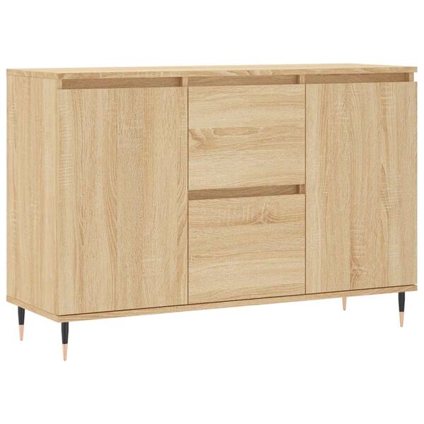 vidaXL Buffet chêne sonoma 101,5x35x70 cm bois d'ingénierie