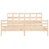 vidaXL Cadre de lit sans matelas 200x200 cm bois massif