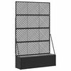vidaXL Jardini&egrave;re Treillis Noir 105 x 30 x 170 cm M&eacute;tал