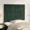 vidaXL Tête de lit Vert foncé 80x5x118/128 cm Velours