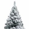vidaXL Sapin de No&euml;l artificiel Blanc 150 cm PVC, Acier et Plastique